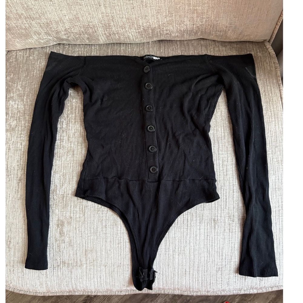 Fool In Love Off Shoulder Bodysuit